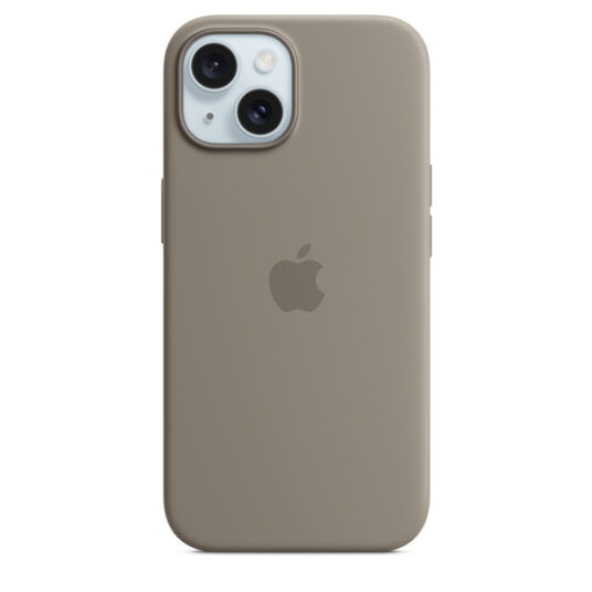 iPhone 15 Silicone Case with MagSafe – Clay