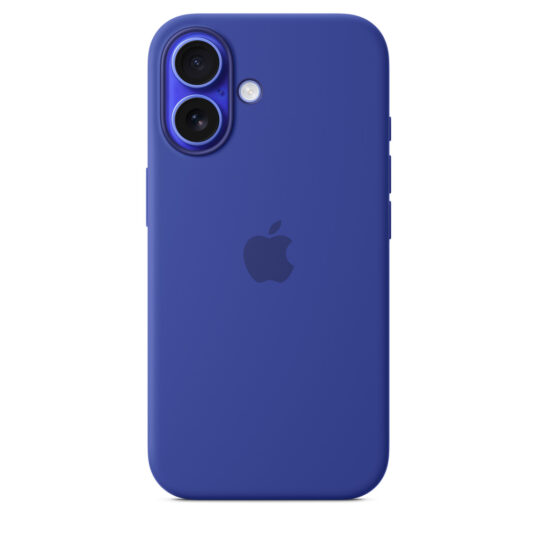 Apple Silicone Case with MagSafe for iPhone 16  – Ultramarine