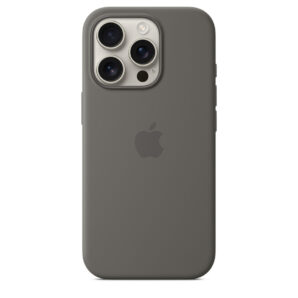 iPhone 16 Pro Max Silicone Case with MagSafe – Stone Grey