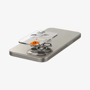 Spigen Optik Pro EZ Fit Camera Lens Protector for iPhone 16 Pro/Max