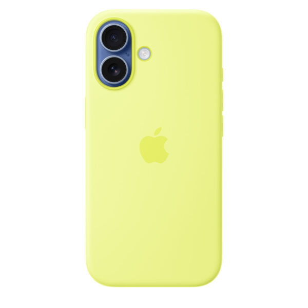 iPhone 17 Silicone Case with MagSafe - Neon Yellow - Image 4