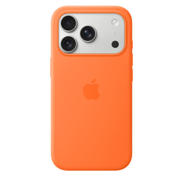 iPhone 17 Pro Silicone Case with MagSafe – Orange - Image 2