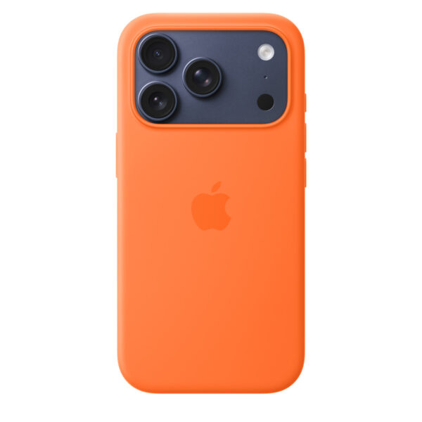 iPhone 17 Pro Silicone Case with MagSafe – Orange - Image 3