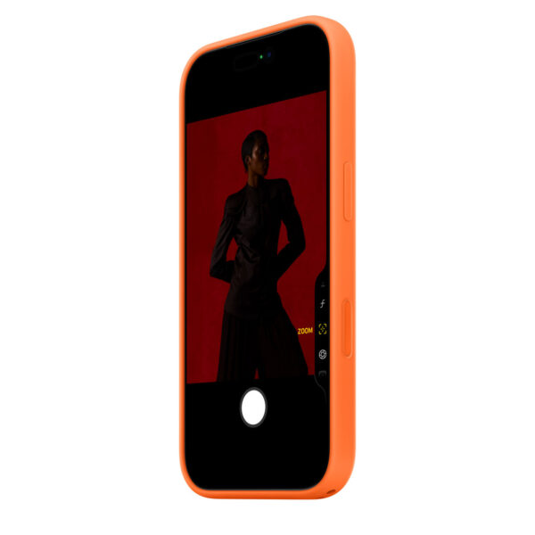 iPhone 17 Pro Silicone Case with MagSafe – Orange - Image 4