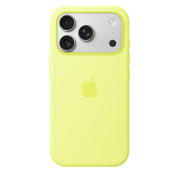 iPhone 17 Pro Silicone Case with MagSafe – Neon Yellow - Image 2
