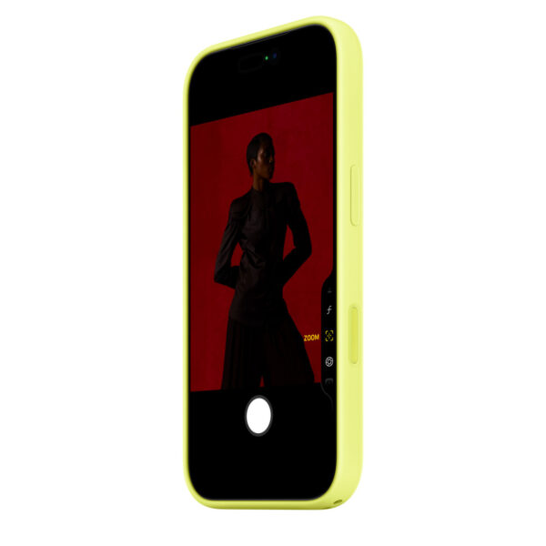 iPhone 17 Pro Silicone Case with MagSafe – Neon Yellow - Image 4