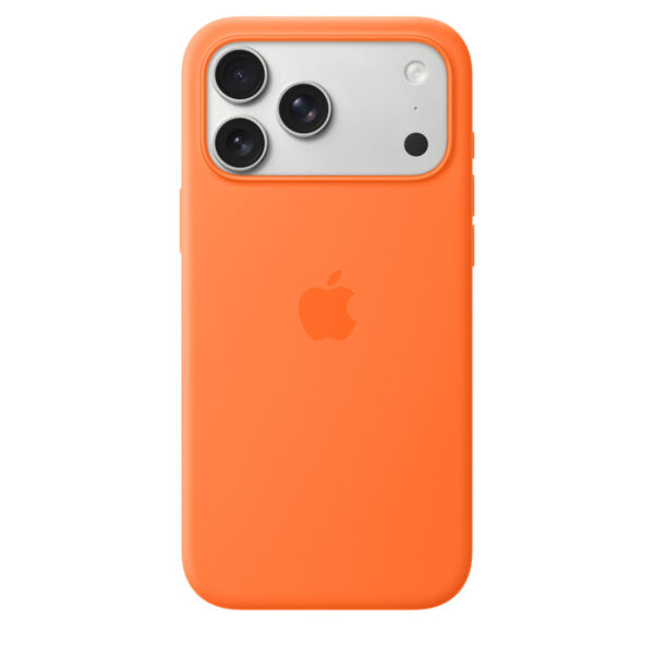 iPhone 17 Pro Max Silicone Case with MagSafe – Orange - Image 2