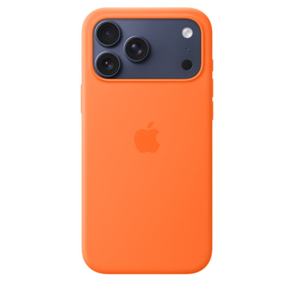 iPhone 17 Pro Max Silicone Case with MagSafe – Orange - Image 3