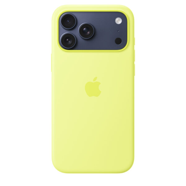 iPhone 17 Pro Max Silicone Case with MagSafe – Neon Yellow - Image 3