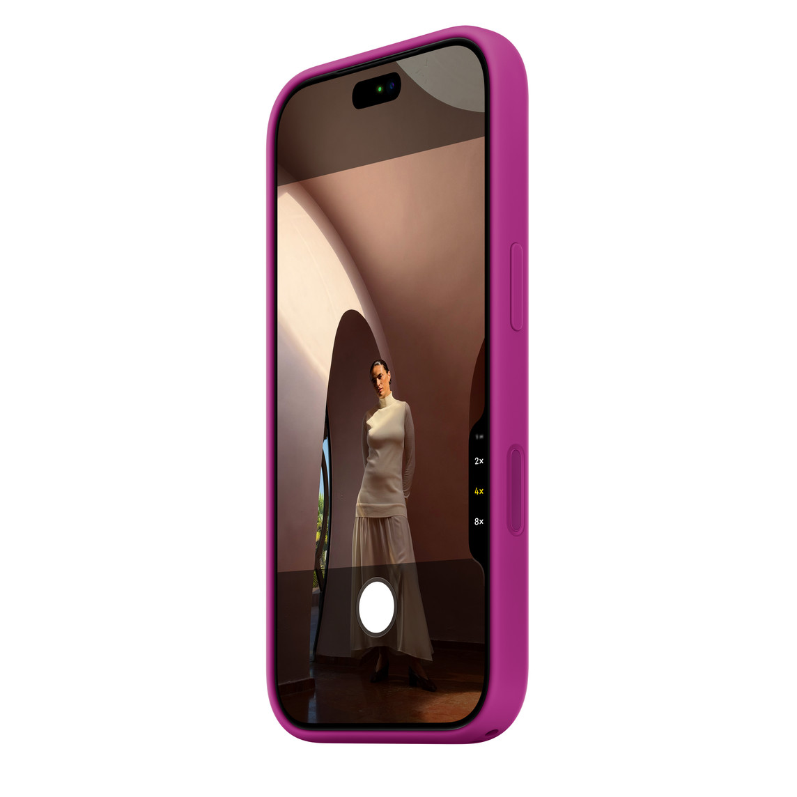 iPhone 18 Pro Silicone Case with MagSafe - Magenta - Image 5