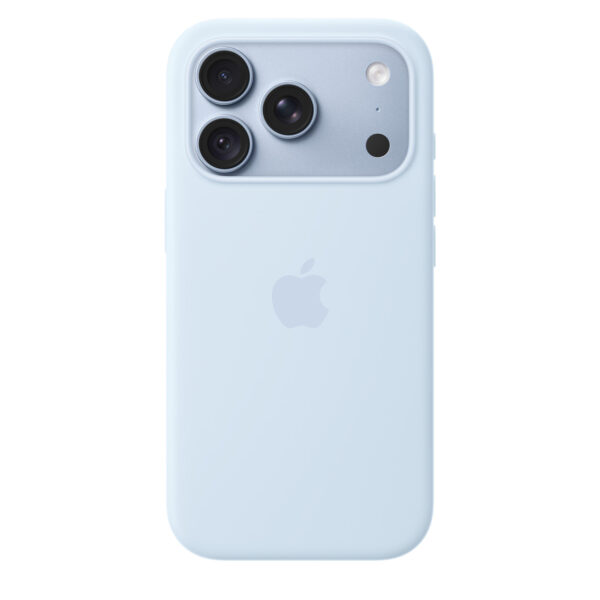 iPhone 18 Pro Silicone Case with MagSafe – Crisp Blue